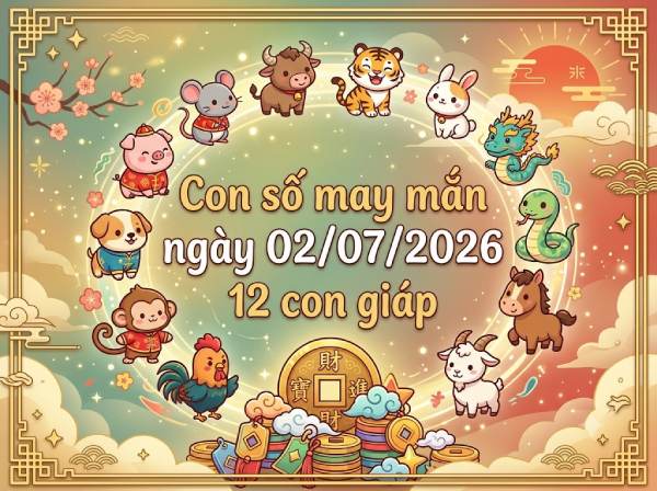 Con số may mắn ngày 02/07 của 12 con giáp hôm nay miễn phí