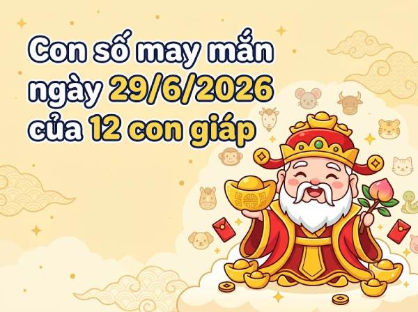 Tìm hiểu con số may mắn 12 con giáp ngày 29/06 hôm nay thứ 2