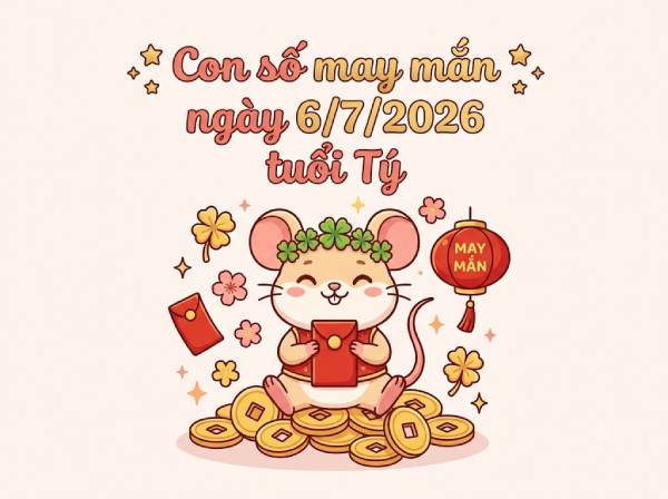 Hé lộ con số may mắn ngày 06/07 mang tài lộc cho tuổi Tý