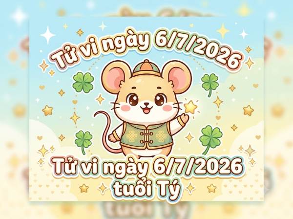 Vận trình tử vi tuổi Tý ngày 06/07/2026 thứ 2