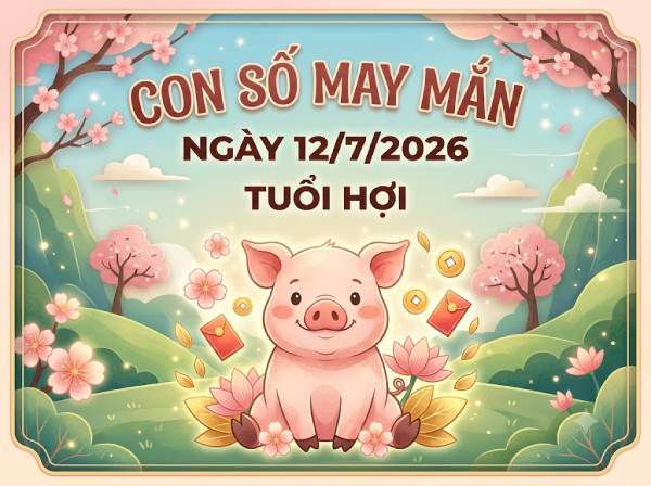 Giải mã con số may mắn ngày 12/07 kích tài lộc tuổi Hợi