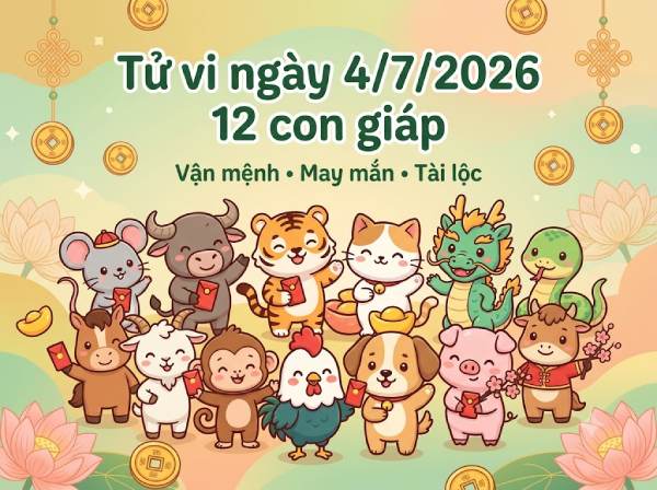 Tổng quan tử vi ngày 04/07/2026 hôm nay tốt hay xấu